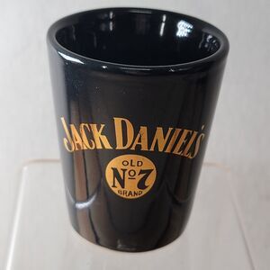 Jack Daniels Shot Glass Black & Gold